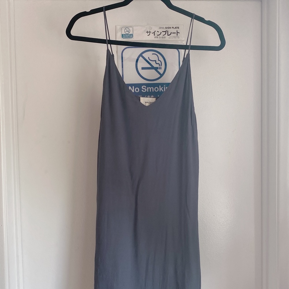 Aritzia Wilfred Free Vivienne Dress  Grey Charcoal in small